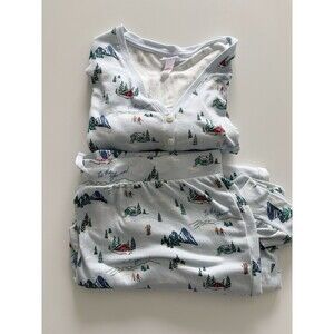 Wondershop Winter Pajama Set Womens XXL Cabin Tis the Ski-son! Fleece Comfy